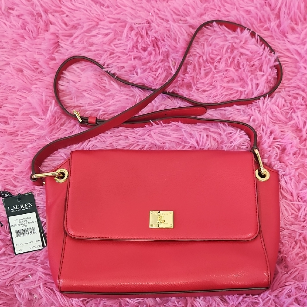 RALPH LAUREN Agdon Messenger Crossbody Bag
Red - Picture 2 of 6